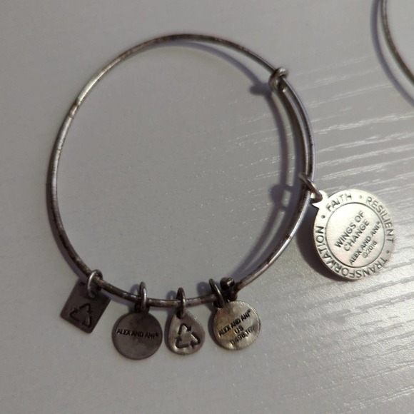 ALEX and Ani Bundle of 3 Bangle Charm Bracelets‎ Adjustable - Picture 7 of 8